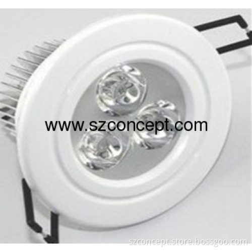 White Finish AC100-240V Input 3W LED Ceiling Light, 3W LED Downlight-P